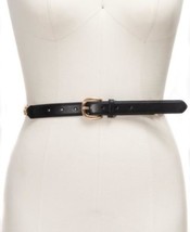 MSRP $33 I.n.c. Smooth Belt with Chain-Link Detail Black Size Medium - £6.70 GBP