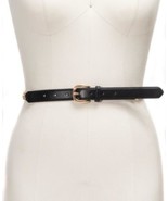 MSRP $33 I.n.c. Smooth Belt with Chain-Link Detail Black Size Medium - $19.48 CAD