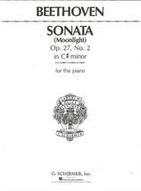 Sonata (Moonlight) Op. 27, No. 2 in C# minor for Piano by Beethoven (HL50266430) - £4.77 GBP