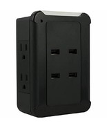 GE Wall Tap Surge Protector - 4 Outlets - 4 USB 4.2A Total Output Chargi... - £18.17 GBP