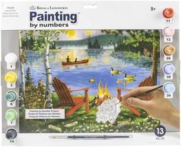 Paint By Number Kit 15.375 Inch X11.25 Inch Lakeside Retreat - $73.87 CAD