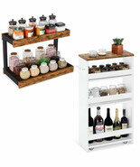 Kitchen Counter Shelves Spice Rack Organizer Bathroom Countertop Organiz... - $273.77