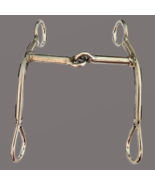 Western Broken Mouth Shanked Bit Show Stainless Brass 4 1/2&quot; Mouth - $30.68