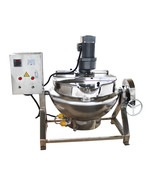 Steam Cooking Jacketed Kettle w/ Scraper 26.5Gal/100L 220V 3Phase - $3,363.82