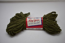 Vintage NEW Old Stock Coats &amp; Clark&#39;s Rug Yarn-Rayon/Cotton 1 Skein Avocado #136 - £6.71 GBP