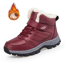 Nine o&#39;clock Winter Couple Casual Boots Stylish Leather High-top Sneaker For Men - £40.28 GBP