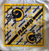St Louis Rams NFL 1995 Vintage Bandana 21" x 21" - $14.95