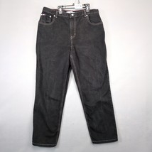 Vtg Tommy Hilfiger Jeans Men&#39;s 34x30 Black Denim 2002 Y2K Skater Wide Le... - $36.00
