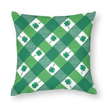 Mondxflaur Shamrock Pillow Case Covers for Sofas Polyester Decorative Home - £8.83 GBP+