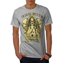 Wellcoda Black Skull Goth Mens T-shirt, Death Graphic Design Printed Tee - £14.87 GBP+
