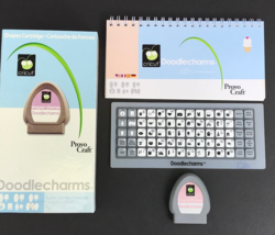 CRICUT Cartridge Doodlecharms Provo Craft Font Link Status Unknown - Com... - $146.94 MXN