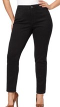 Not Your Daughters Jeans Women&#39;s Denim Black Crop Stretch Jean Plus Size 24W NWT - £39.69 GBP