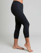 Tanya-b Donna Nero Tre Quarti Leggings Yoga Pantaloni Taglia:L - Srp - £14.98 GBP