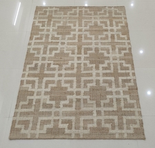 Premium Quality 6&#39;x9&#39; Bowery Ivory Jute Hand Woven Ballard Design Authen... - $389.00