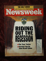 NEWSWEEK January 14 1991 Recession Iraq Kuwait Crisis Paul Simon Neil Young - £6.74 GBP