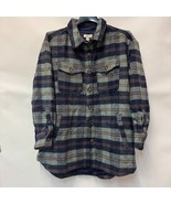 Style &amp; Co Womens Plus 1X Dusty Green Flannel Collared Jacket NWT AT15 - $44.09