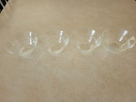 Vintage Set 4 PYREX Custard Cups #445 3 Ring - $21.00