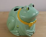 vtg Otagiri Frog Ceramic Tooth Brush Holder Japan Green - $16.82