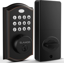 Keyless Entry Door Lock Electronic Deadbolt Lock with Keypads Auto Lock 50 User  - £74.28 GBP