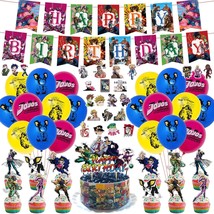 Jojo Adventure Party Supplies Anime Birthday Party Decorations Set Include Happy - £21.33 GBP