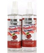 2 Simoniz 8 Oz Fresh Air Juicy Cherry Odor Eliminator Spray For Auto Hom... - £21.57 GBP