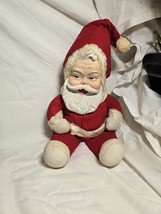 Vintage Rushton Co. Santa claus Plush Dall Rubber Face  - $855.30 MXN