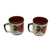 Schramberger Tyrol Lot 2 Coffee Mugs Full Size Art Pottery Germany - £37.44 GBP