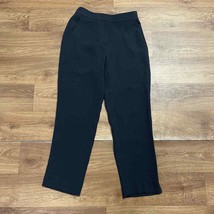 J Crew Navy Blue Crepe Dress Pants Elastic Waist Back Tapered Leg Size 2 - $28.71