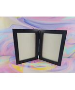 4x6 Double Vertical Hinged Picture Frame, Dual Photos, Black - $128.60 MXN