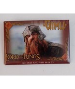 Gimli The Lord Of The Rings The Fellowship Of the Ring Movie Promo Pin B... - €8,92 EUR