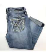 Vigoss the Dallas Capris Jeans Womens Size 7/8x21 Blue Denim 5 Pocket - $449.28 MXN