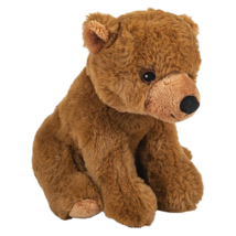 7.5" Earth Safe Buddies Brown Grizzly Bear Plush Stuffed Animal Plush Toy - £8.12 GBP
