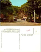 New York(NY) Watkins Glen Main Entrance Old Bus Tourists People Vintage Postcard - £7.39 GBP