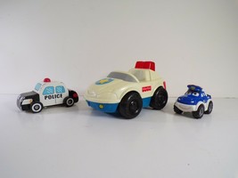 3 Toy Police Car Lot: Little People Police Car with Sounds, Chuck and Friends - £3.93 GBP