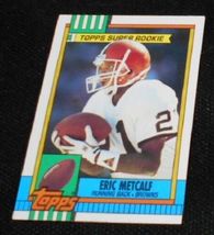 1990 Topps Eric Metcalf 157 Cleveland Browns, NFL Football Sports Card - Vintage - £14.91 GBP