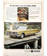 1966 Chrysler 67 New Yorker Car Advertisement Automobilia Spice Gold DWJJ11 - €25,56 EUR