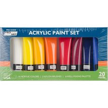 Pro-Art 033523020 Acrylic Art Set 20 Pieces, Multi-Colour - $33.50