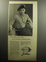 1957 Jantzen Fashion Ad - Phil Hill wears the new Jantzen sweater-shirt - $18.49