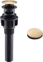 KENES Brushed Gold Pop Up Bathroom Sink Drain with Overflow, Bathroom Si... - $31.99