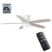 Hampton Bay Ashby Park 52” White Color Changing Integrated LED White Ceiling Fan - £89.13 GBP