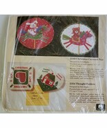 The Creative Circle 2354 Christmas Embroidery Kit Ornaments Fridge Magne... - $24.00