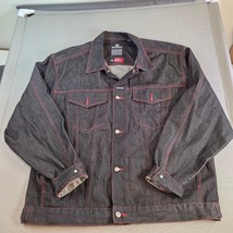 Karl Kani Jeans XXL Denim Jacket Hong Kong Made Vintage 90s Red Stitch - $77.99
