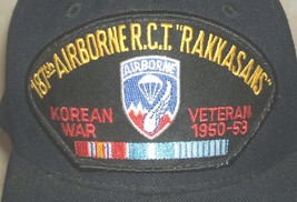 US Army logo civilian ballcap baseball cap 187th Airborne Rakkasans Bang... - £15.73 GBP