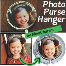 Custom Purse Hanger Handbag Table Hook w/ Your Picture Or Logo Free Shipping Too - £10.94 GBP