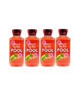 Lot of 4 Bath &amp; Body Works Sunset by the Pool Shea &amp; Vitamin E Shower Gel - £28.43 GBP
