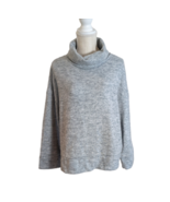 A New Day Womens Gray Cowl Neck Knit Sweater Boxy Pullover Top Sz XXL - £11.62 GBP