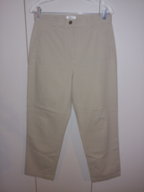 CHRISTOPHER &amp; BANKS LADIES BEIGE STETCH PANTS-8-WORN ONCE-COMFY - $11.29