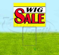 WIG SALE 18x24 Yard Sign WITH STAKE Corrugated Bandit USA BUSINESS SALON - $24.94+