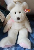 Ty Beanie Buddy Halo Angel Bear 14" 1999 Vintage Retired Mint With Tags - £78.63 GBP