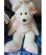 Ty Beanie Buddy Halo Angel Bear 14&quot; 1999 Vintage Retired Mint With Tags - £79.00 GBP